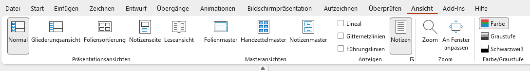 PowerPoint Ansicht