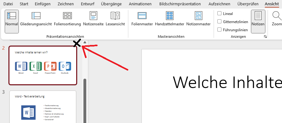 PowerPoint Ansicht