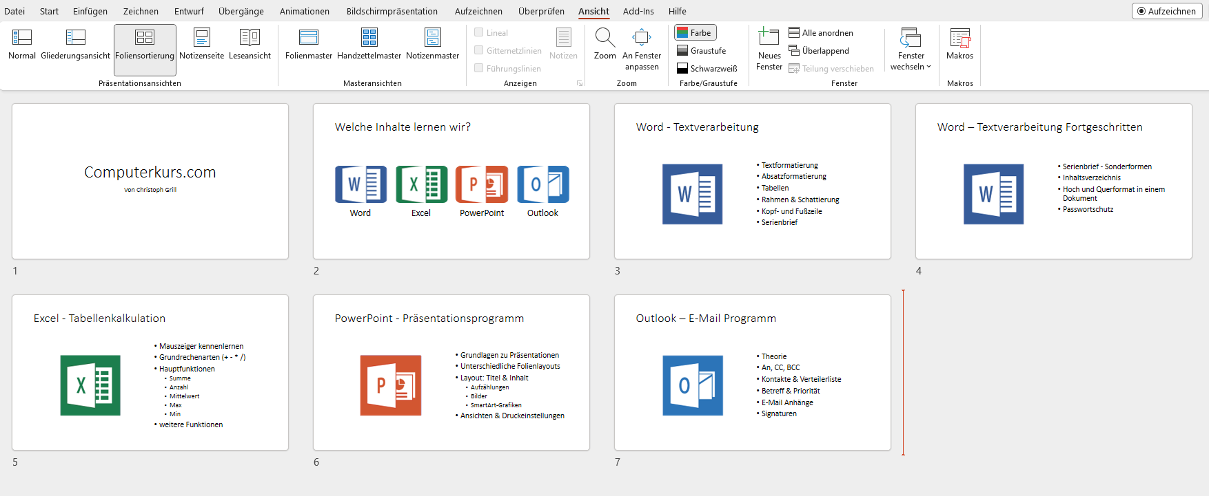 PowerPoint Ansicht