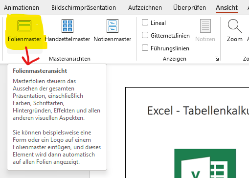 PowerPoint Ansicht