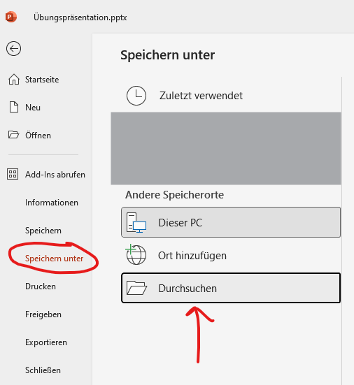 PowerPoint Folie als Bild speichern