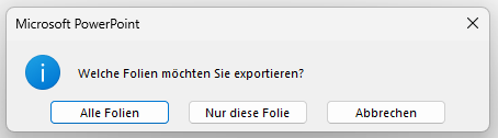 PowerPoint Folie als Bild speichern
