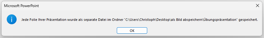 PowerPoint Folie als Bild speichern