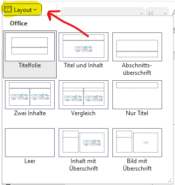 PowerPoint Folienlayouts