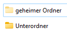 Ordner verstecken