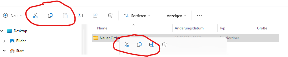 Ordner kopieren