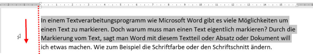 Word makieren