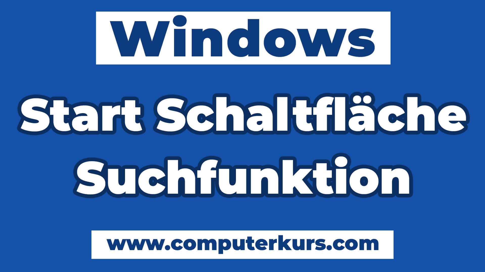 Windows Kurs 🔍 Windows 11 Startmenü & Suche erklärt – Apps anheften