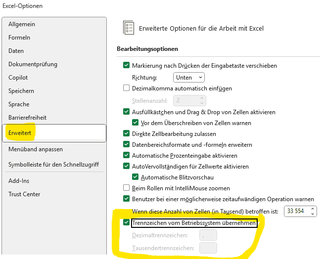 Erweitert